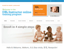 Tablet Screenshot of dbltrainingcenter.com